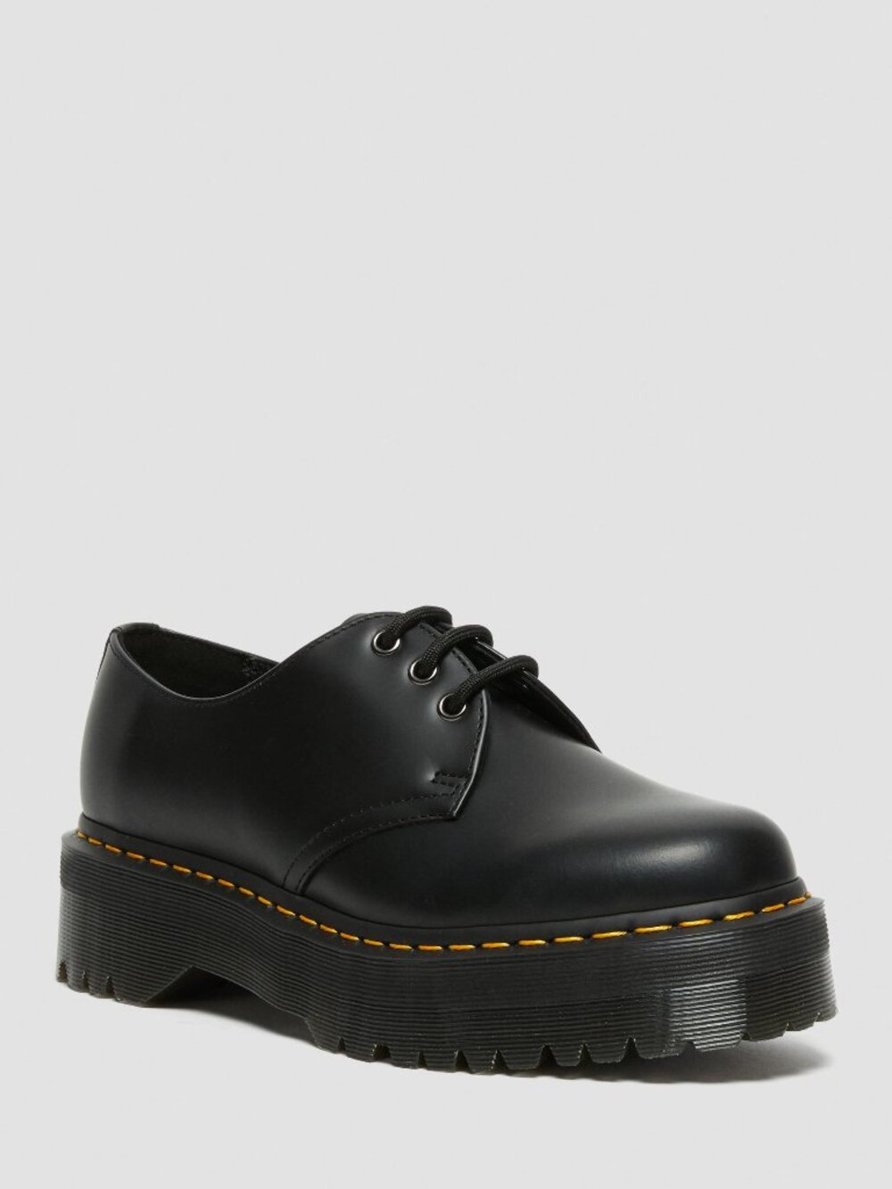 Dr. Martens -   1461 Smooth Leather Platform Shoes in Black - Size 5